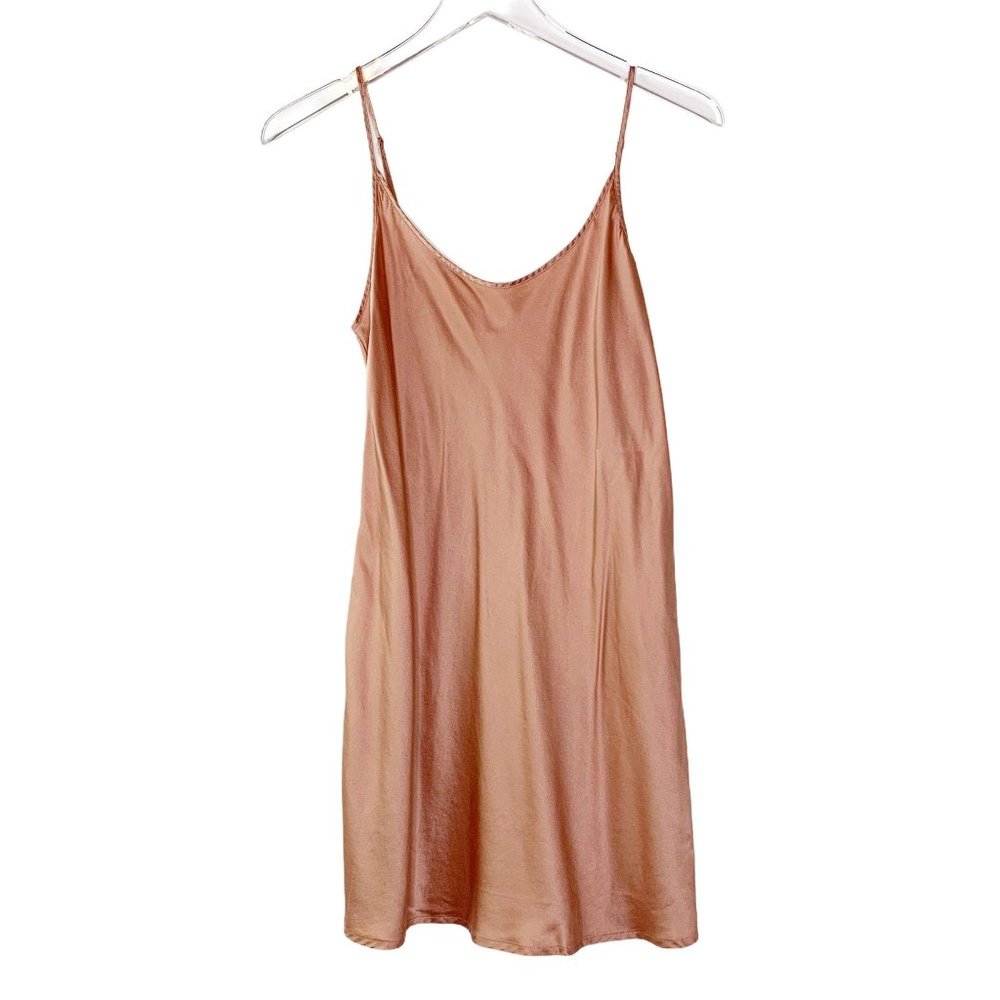 La Perla Seta Silk Chemise 20291 Tan Blush Sz M